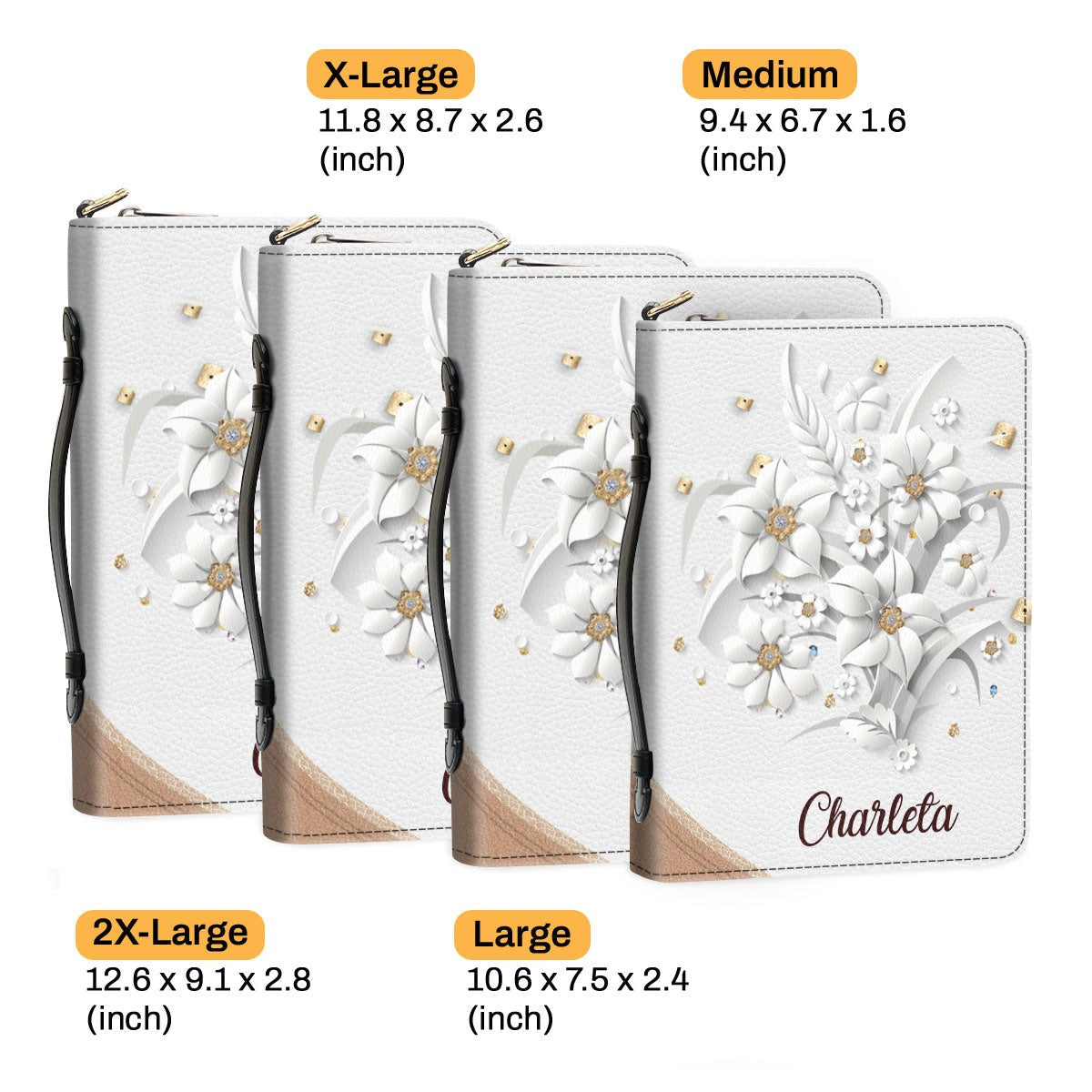 It Is Well For My Soul Leather Book Cover, Personalized Bible Cover With Handle, Gift For Team Leaders, Christian Gift, Bible Covers Jesus Gifts